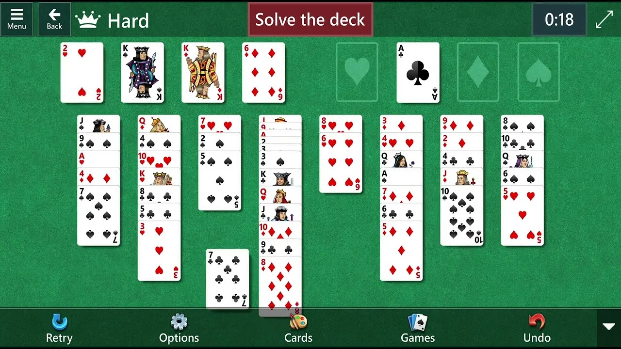 Free cell solitaire online
